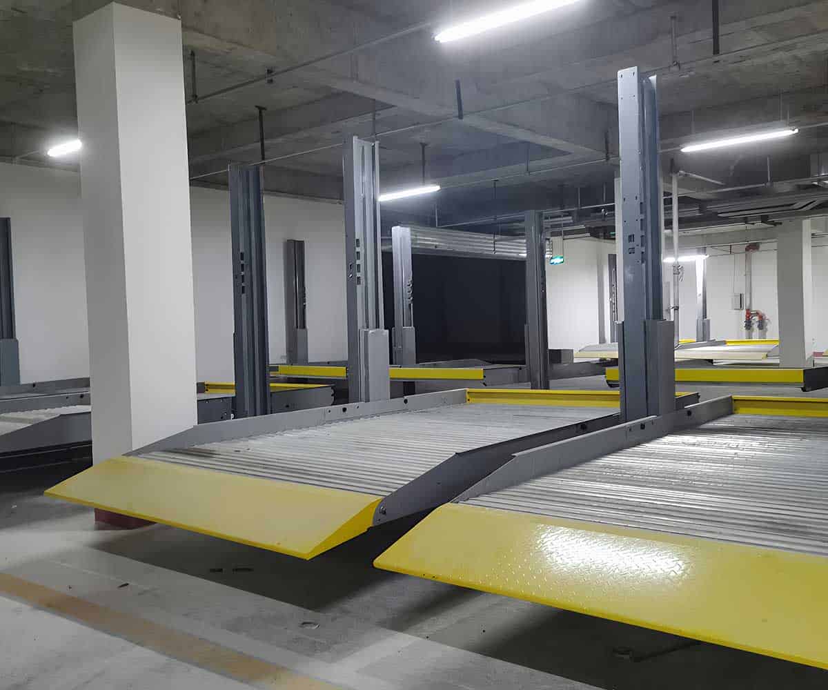 東鄉兩柱機械式停車設備原理和優勢